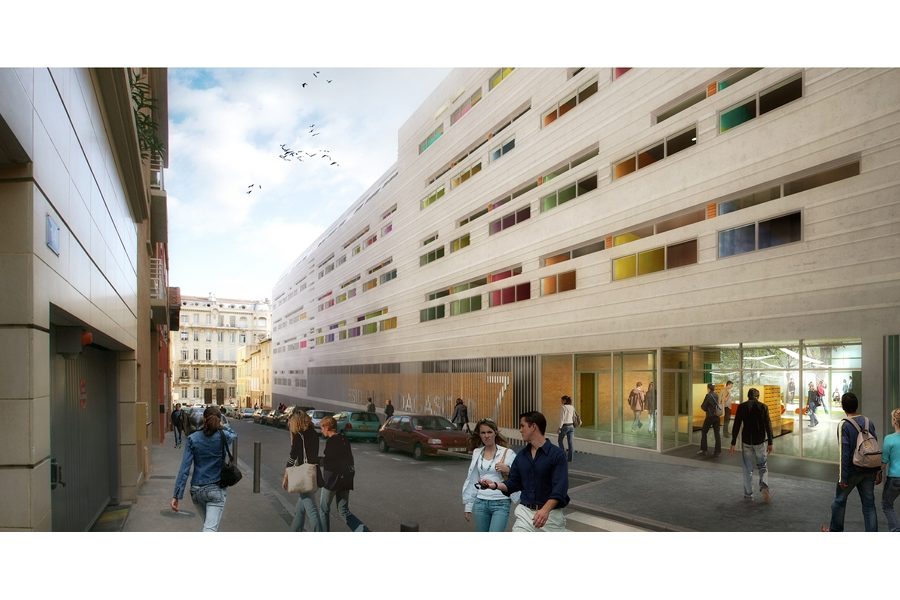 Leteissier Corriol - Agence d'architecture - Résidence étudiante (163 logements) Madagascar Marseille 13