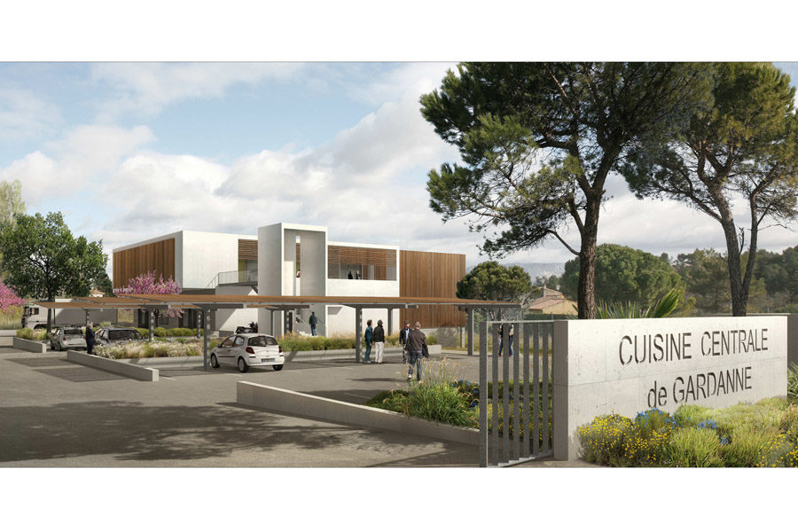 Leteissier Corriol - Agence d'architecture - Cuisine centrale Gardanne 13