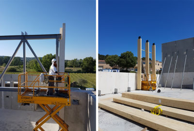 Leteissier Corriol - Agence d'architecture - Charpente gymnase d’Orange