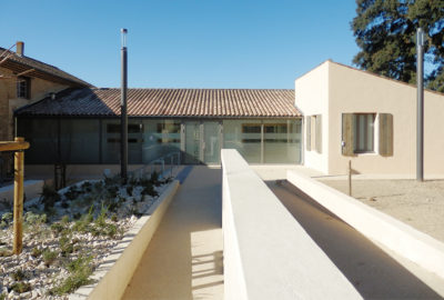 Leteissier Corriol - Agence d'architecture - Fin de chantier : salle de dégustation Château Mongin Orange