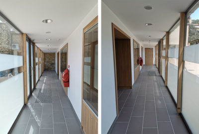 Leteissier Corriol - Agence d'architecture - Fin de chantier : salle de dégustation Château Mongin Orange