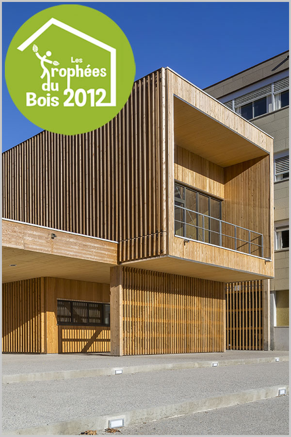 Leteissier Corriol - Agence d'architecture - Lauréat régional trophées du bois 2012 catégorie bâtiment tertiaire enseignement et jeunesse