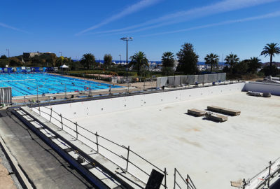 Leteissier Corriol - Agence d'architecture - Chantier stade nautique Antibes