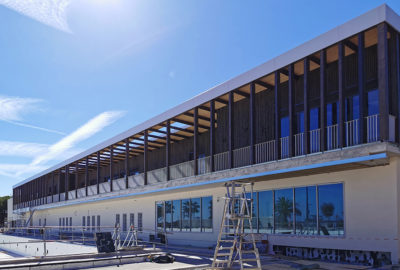 Leteissier Corriol - Agence d'architecture - Chantier stade nautique Antibes