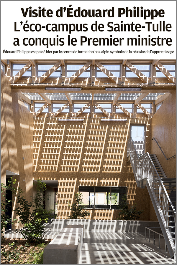 Leteissier Corriol - Agence d'architecture - La Provence, 15 novembre 2019