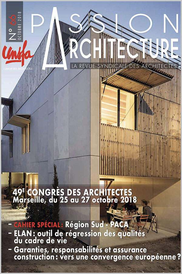 Leteissier Corriol - Agence d'architecture - Passion Architecture n°66 Octobre 2018