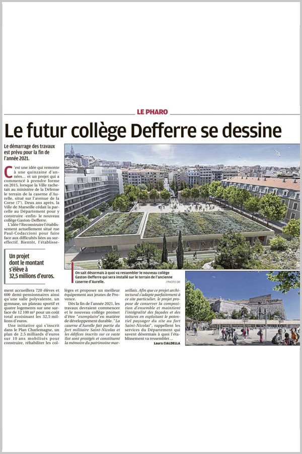 Leteissier Corriol - Agence d'architecture - La Provence 28 Février 2020