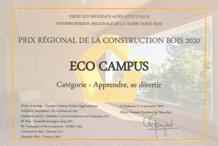 Leteissier Corriol - Agence d'architecture - Prix construction bois 2020