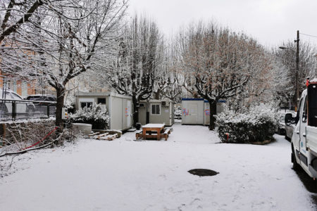 Leteissier Corriol - Agence d'architecture - Gymnase Borrely sous la neige