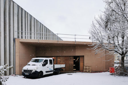Leteissier Corriol - Agence d'architecture - Gymnase Borrely sous la neige