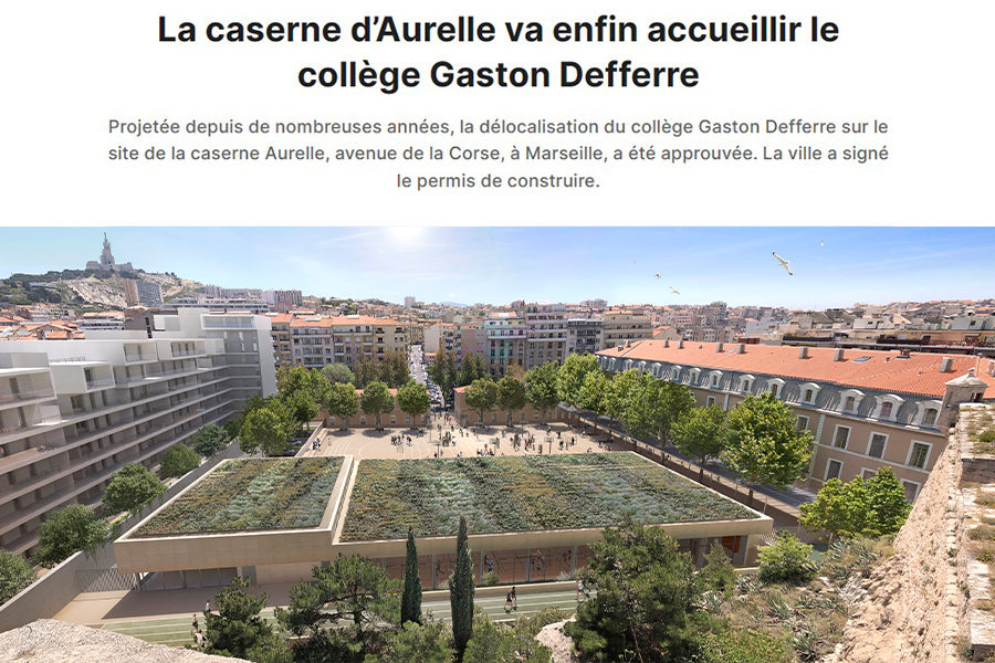 Leteissier Corriol - Agence d'architecture - Collège Defferre : PC accordé
