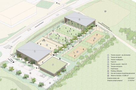Leteissier Corriol - Agence d'architecture - Complexe sportif Allauch 13